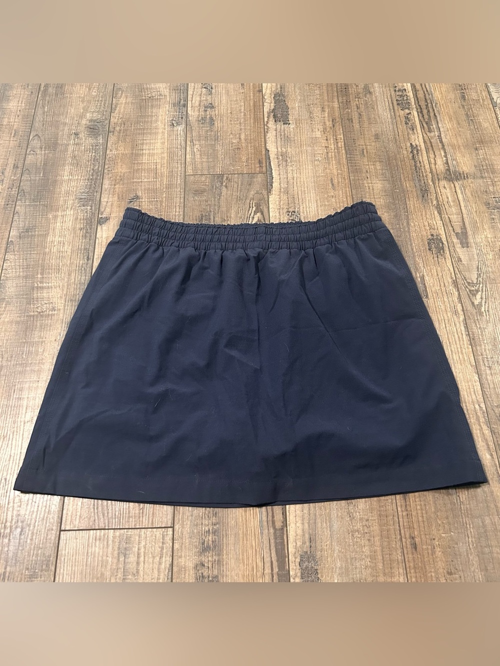 Faherty Skort Women Medium Navy Blue Excellent Elastic Waist Active Small